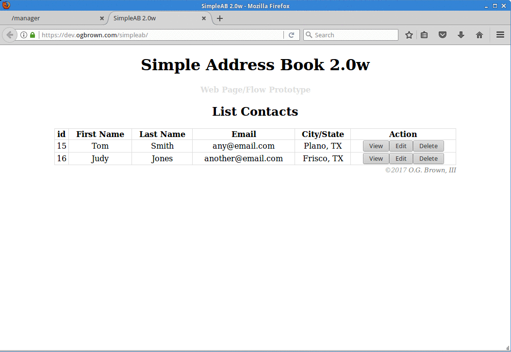 SimpleAB 2.0w Prototype index